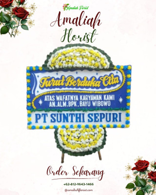 Papan Bunga Duka di Sumalata Timur